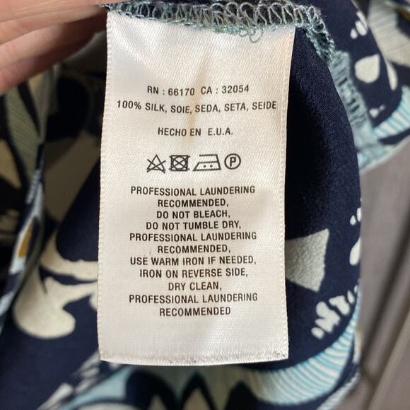 Anthropologie Bell Silk Popover Long Sleeve Blouse - Picture 4 of 5